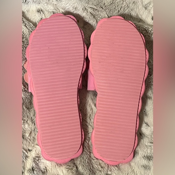 NWOT FARM Rio Petal Pink Flower Cloud Slide Sandal Slip on Flip flops Sz 11 XL - Picture 10 of 12